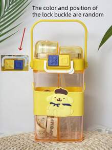 Sanrio كوب قهوة كبير السعة مع قطعة واحدة من سانريو كورومي ميلو سيمورول بومبوبرين بوشاكو لطيف مع تقسيم في منتصف الرحلتين كوب شاي حليب مناسب للمدرسة والسفر اليومي إلى العمل والتنقل والرياضة الخارجية سهل الحمل عيد الميلاد التخرج مهرجان هدية مثالية