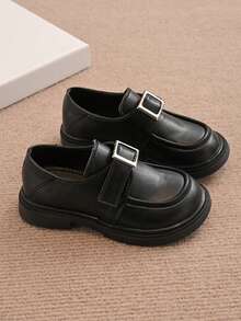 Nuevos zapatos para niños de primavera, zapatos casuales de moda, zapatos versátiles de estilo británico para vestir de niñas