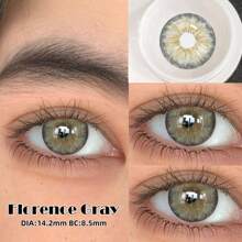 1 Pair Disposable Small Diameter Lens, Contact Lenses For Daily Makeup, Events, Annual Use, Beauty Makeup Lenses Halloween Costume Cosplay - Grey - View 4