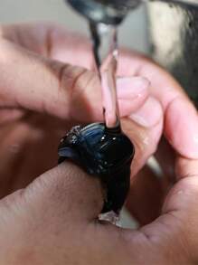 1pc Premium Smart Prayer Counter Ring, 4-Digit Waterproof, APP Connected, Adjustable Digital Counter, Tasbih Ring, Black, Dual Use For Sports & Fitness - Multicolor - View 6