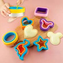 Stainless Steel Cartoon Pocket Sandwich Cutting Die Sandwich Bread Stamping Die Toast Cutter Cookie Baking Tool 1pcs - 隨機的 - 查看 1