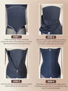 larrycard 1pc Shaping Foam Flat Abdomen Waist Slimming Compression Abdominal Board - Brown - View 9