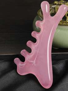 1把多功能按摩梳 - 树脂四合一按摩梳，檀香刮痧头，面部穴位刮痧，经络按摩梳，返校季，旅行度假必备，梳子，边缘梳，头发梳，解结梳，球形梳，迷你梳子套装，木梳，发梳，美发工具，发梳，美发设备，发型，美发，发梳，梳子套装，梳子，卷发梳，解结梳，女士发梳，理发师，理发师配件，理发店，美发设备