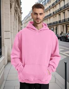 Hatant Oversized Hoodie Sweatshirts For Men Couples Heavyweight Hoodies Pullover Vintage Mens Acid Wash Sweaters Clothes 2025 - Hồng - Xem 5