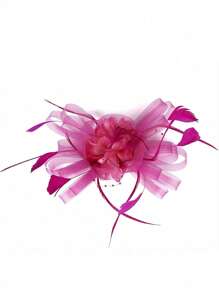 1 pièce Chapeau de Fascinateur élégant vintage avec voile, convient pour le jour des courses, la fête de mariage, polyvalent pour toutes les saisons