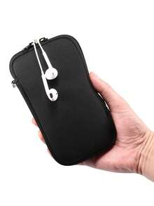 1 件氯丁橡胶拉链手机壳带挂绳 - 防震防水手机保护袋，便携式手机包，适合旅行、日常使用和户外活动，兼容大多数手机，是送给朋友、家人和技术爱好者的完美礼物，毕业/公路旅行必备礼物，适合精通技术的朋友和家人充电器外壳移动电源手机充电器数码相机配件 - 彩色 - 查看 9