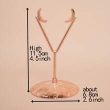 [Beliebte Wahl] 1 Stück Bohemian Kristall Mineral Ausstellungsständer aus Metall, abnehmbar, geeignet für Heim- und Bürodekoration