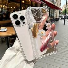 Add A Gentle And Elegant Touch To Your Phone With This Transparent TPU Case Featuring Shimmering Gold-Flecked Koi Fish Illustrations. Made From Durable, Scratch-Resistant Material With Soft Edges For Easy Grip. Reinforced Corners Help Protect Your Device From Daily Drops And Bumps. Compatible With X, 11, 12, 13, 14, 15, 16 Pro Plus ProMax Series - 無色 - 查看 2