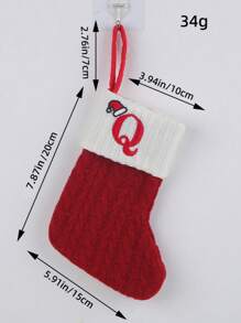 2 PCS Knit Monogram Stockings, Stockings Small Xmas English Letters Hanging Stockings Socks Double Sided Fireplace Hanging Stockings For Party Decoration New Year Party Gift Favors Supplies,Personalized Initial Stocking, Family Holiday Xmas Party Decor Birthday,Christmas, Decor 2025 Home Decor Christmas Decorations Room Decor Winter