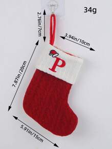 2 PCS Knit Monogram Stockings, Stockings Small Xmas English Letters Hanging Stockings Socks Double Sided Fireplace Hanging Stockings For Party Decoration New Year Party Gift Favors Supplies,Personalized Initial Stocking, Family Holiday Xmas Party Decor Birthday,Christmas, Decor 2025 Home Decor Christmas Decorations Room Decor Winter