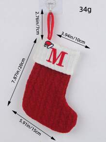 2 PCS Knit Monogram Stockings, Stockings Small Xmas English Letters Hanging Stockings Socks Double Sided Fireplace Hanging Stockings For Party Decoration New Year Party Gift Favors Supplies,Personalized Initial Stocking, Family Holiday Xmas Party Decor Birthday,Christmas, Decor 2025 Home Decor Christmas Decorations Room Decor Winter