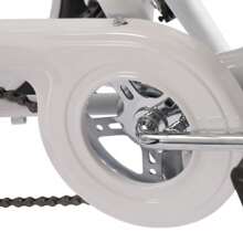 YUNRUX Foldable Tricycle For Adults 24 Inch 7 Speed 3 Wheel Bicycle With Basket City Bike Tricycle Weight Capacity Of 140KG Adjustable, White