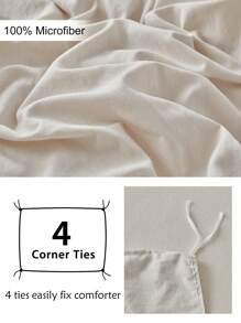 Juego de funda de edredón beige de 2/3 piezas, juego de ropa de cama estilo shabby chic de microfibra lavada suave y transpirable con volantes, funda de edredón linda para mujeres y niñas (1 edredón + 1/2 fundas de almohada)