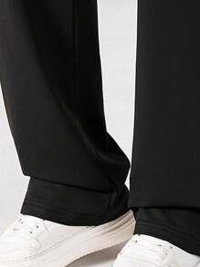 1 Piece Men's Outdoor Casual Wear Pants - All Seasons - Casual Wide Leg Sweatpants With Basic Drawstring Waistband And Cuffs