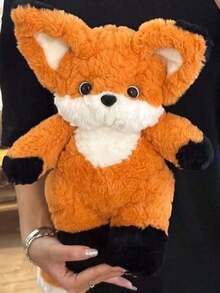 Good Night, Little Fox, Cute Fox Plush Doll And Sleep Doll - Cartoon Style Doll, Fluffy Polyester Fiber, Perfect For Birthday, Christmas, Thanksgiving Gifts, Room & Sofa Decor, Plush Doll, Plush, Birthday Gift, Stitch, Adorable Doll, Doll, Plush. - Multicolor - View 9