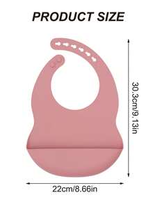 1pc Print On Demand Baby Silicone Bibs Solid Color Baby Stuff Portable Baby Adjustable Bibs Personalized Customization Name Baby Items Essentials - Multicolor - View 10