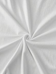 [Front And Back Double-Sided Print] Simple Style Text Religious Expression GOD Is Good Printed Short-Sleeved Crew Neck Cotton T-Shirt - White - View 5