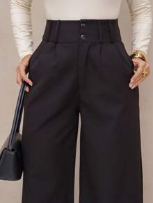 YING ZI Women Pants - 黑色 - 查看 4