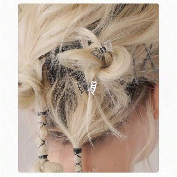 1pcs Small Fresh Metal Butterfly Small Grab Clip Female Sweet Side Bangs Broken Hair Clip Headgear Hairpin Premium Hair Accessories