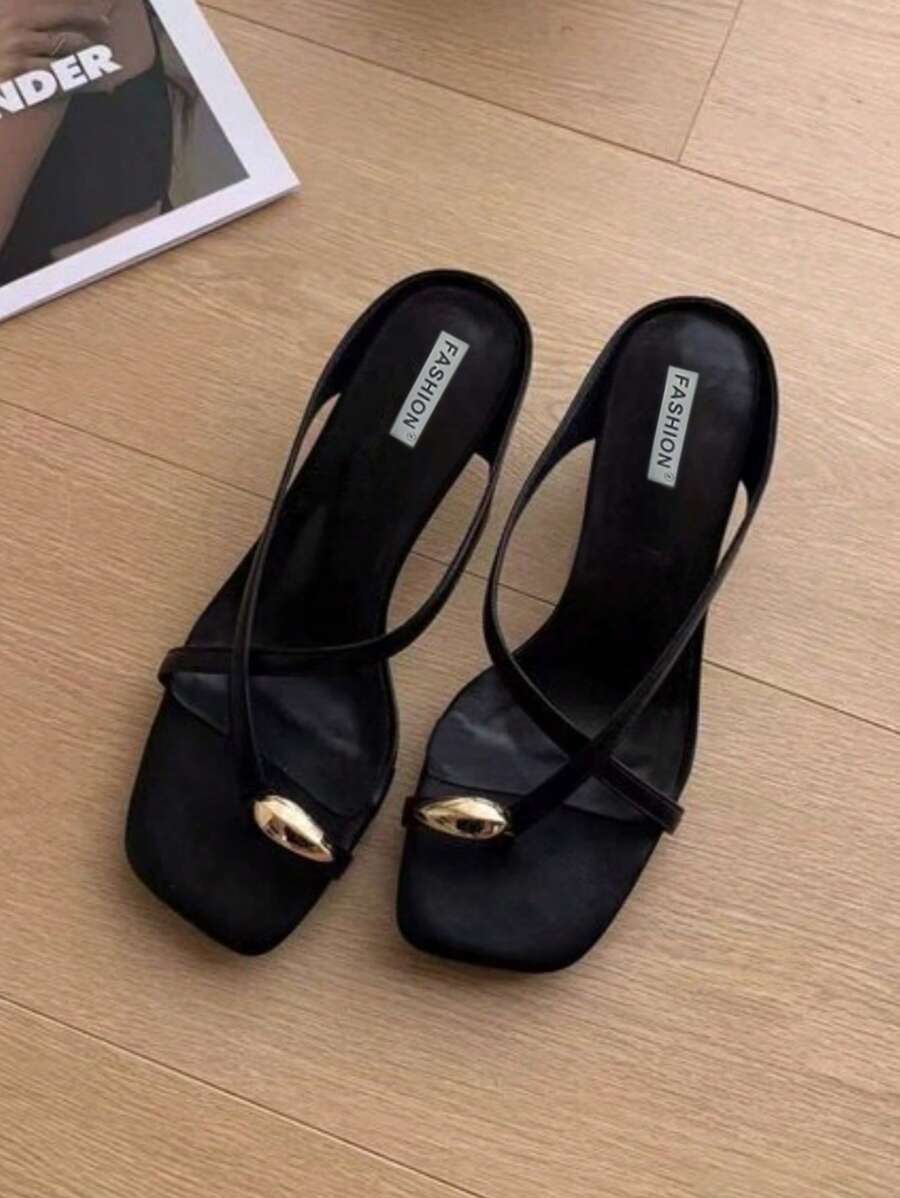 5cm Multicolor Minimalist Thong Wedge Sandals For Women, Open Toe High Heels, Summer 2025