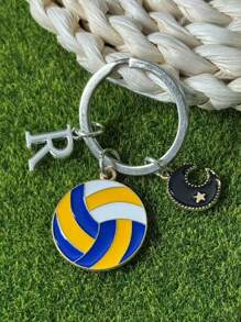 个性化排球钥匙扣礼品，送给段街运动员的礼物，感恩节和圣诞节礼物 - 黃色 - 查看 74