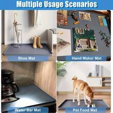 1pc Silicone Washing Machine Drip Tray, Non-Slip Washing Machine Drain Tray, Anti-Vibration Floor Protector For Dryer And Washing Machine, Easy To Clean Drip Pad, Non-Hole Design