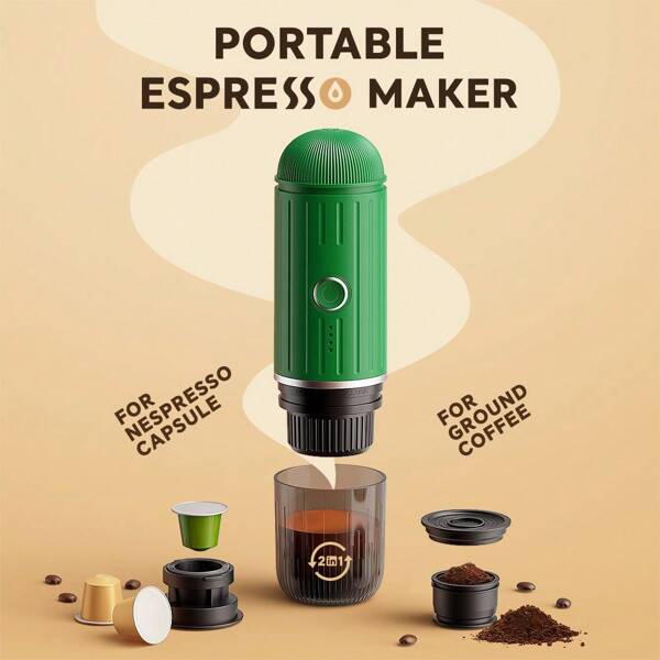 2-In-1 Outdoor Portable Espresso Coffee Maker 2218