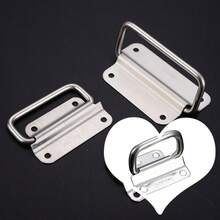 5 Peças Puxadores de Gaveta de Aço Inoxidável, Puxadores Dobráveis para Móveis, Puxadores Portáteis para Portas de Armário, Puxadores de Caixa de Gaveta, Puxadores Firmes para Caixa de Ferramentas