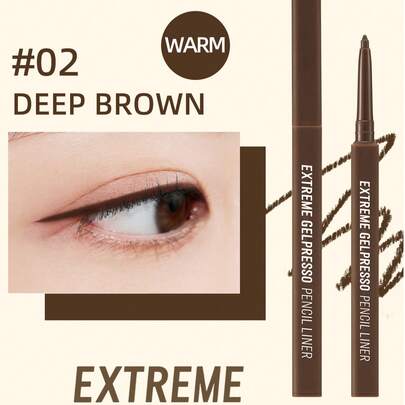 Clio K-Beauty 极致凝胶眼线笔，3mm 凝胶/啫喱眼线笔，眼线笔，高显色度，色彩饱和度高，顺滑易涂，持久不晕染，哑光妆效，防水防汗，适合日常妆容，韩式妆容