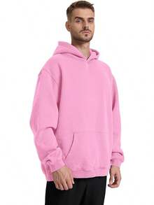 Hatant Oversized Hoodie Sweatshirts For Men Couples Heavyweight Hoodies Pullover Vintage Mens Acid Wash Sweaters Clothes 2025 - Hồng - Xem 2