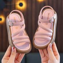 Kids Flat Sandals - Pink - View 1