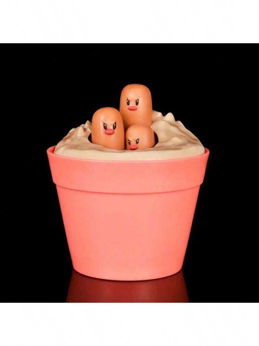 1pc Funny Muscular Man Shaped Figurine, GK, Mole Brothers, Humorous Decorations, Anime Figure, Desktop Decor, Gift, Creative & Interesting