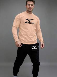 ROUND NECK SWEATSHIRT + SPORTY SWEATSHIRT SET - Màu be - Xem 1