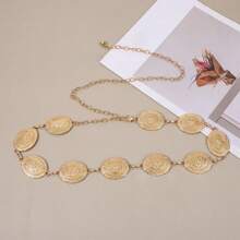 European And American Accessories - Hollow Cross Pendant Wave Side Waist Chain, Sexy Multi-Layer Body Chain Accessories Fall, Autumn, Halloween