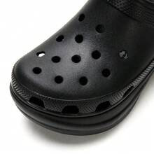 镂空木屐女鞋 2026 新款经典复古鲸鱼洞鞋，户外休闲套脚厚底露趾凉鞋，206302-001