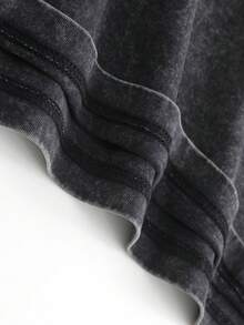 Men Fall Clothes/Fall Clothes For Women American Wrestler Figure Print Pure Cotton Washed Printed T-Shirt - A Soft And Comfortable Casual Washed T-Shirt With Bold Explosive Art Design, Short Sleeves, 100% Cotton, Men Fall Clothes/Fall Clothes For Women/Halloween Is Perfect For Home And Leisure Wear - DG004 - 黑色 - 查看 5