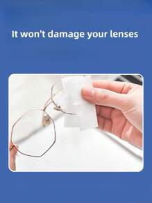 10/30/50/100/200 片眼镜清洁湿巾，一次性使用镜头清洁布，适用于眼镜、智能手机、电脑、相机和其他玻璃表面，便携包装，适合家庭、旅行