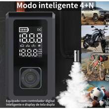 Compressor de Ar Digital Portátil / Calibrador Sem Fio com Visor LED - Sem fio - Visão 2