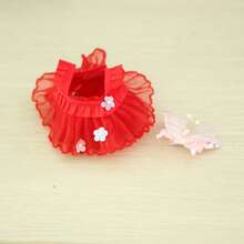 [Clothes Only] Clothes Suitable For 17cm Generation 1, 2, 3 Dolls, Party Doll Dress, Red Tulle Skirt Outfit