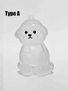 Puppy Transparent Hair Storage Box, Dog Hair Collector Keychain Decorative Souvenir Storage Box, Transparent Pet Hair Memorial Bottle, Keychain For Collecting Cat And Dog Hair Souvenirs, Store Precious Memories Of Furry Friends, Cute Animal Hair Ball Storage Pendant Decorative Souvenir Dust Box Gift - Multicolor - View 5