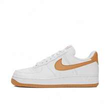 Nike Air Force 1 女款運動鞋 多功能耐穿 防滑健身訓練鞋 黑色 DC9486-103-Import - 白色/亞麻色 - 查看 7