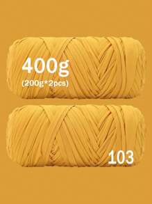 1/2 piezas Hilo de camiseta premium - 200g/pieza Hilo elástico de alta calidad, hilo de poliéster suave y elástico para proyectos de ganchillo vibrantes, ideal para decoración del hogar, manualidades DIY como tejido DIY, proyectos de ganchillo, bolsos tejidos a mano, cestas, mantas, alfombras, zapatos, pantuflas, cojines y muñecas, hilo multicolor | Hilo de poliéster | Hilo acrílico | Accesorios de tejido