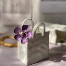 1 pezzo Borsa creativa a forma di vaso di lusso, accessorio per la decorazione della casa in resina minimalista moderna, vaso di fiori, decorazione per la stanza - Multicolore - Visualizzare 6