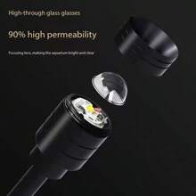 1个可调节LED水族箱灯，3种光束角度（15°/45°/90°），USB夹式防水聚光灯，适用于水生植物造景 - 彩色 - 查看 5