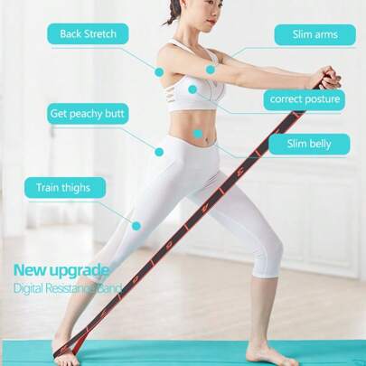 2 Pcs,Multicolor Professional Resistance Bands,Elastic Band,Work Out Bands,Stretch Bands For Working Out Women Or Men, Exercise Bands Set For Physical Therapy, Yoga, Pilates