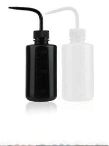 1-2 pièces Bouteilles en plastique de 250 ml - Bouteille de rinçage sûre, outils d'arrosage. Bouteille d'arrosage pour plantes et fleurs succulentes avec bec verseur en plastique incurvé. Bouteille d'arrosage à bec verseur pointu pour plantes en pot. Bouteilles de nettoyage pour tatouage
