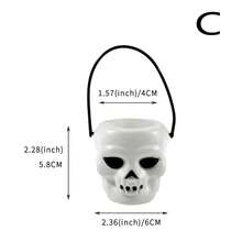 1pc/5pcs Halloween Decoration Props, Trick Or Treat Candy Bucket, Colorful Pumpkin & Skull Shaped Containers For Halloween Party Favors - Multicolor - View 7