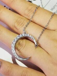 1 件时尚方晶锆石项链吊坠女士情人节礼物婚礼珠宝情人节、妈妈、母亲、母亲节、礼物 - 1# - 查看 12