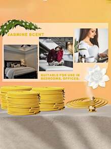 40 件薰衣草香盘，柠檬草螺旋香，天然柠檬草香味，适用于：家庭空气清新和驱蚊，泳池边，露台，门廊，甲板，露营和徒步旅行，适合冥想和缓解压力 - 多色 - 查看 8