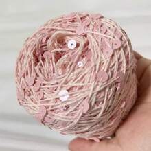 1pc 50g Sequin Thread, Wiring Bead, Fancy Yarn, DIY Bead Yarn, Handmade Size, Color Patch, Size Sequin - Multicolor - View 2